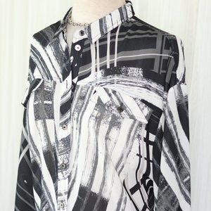L.A.M.B. Vintage Brand New Retro Silky blouse